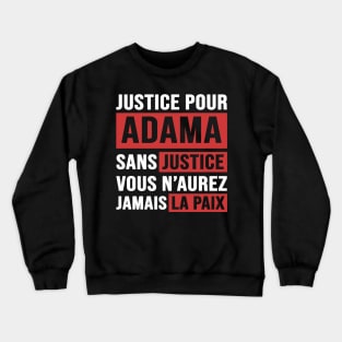 Justice Pour ADAMA Crewneck Sweatshirt